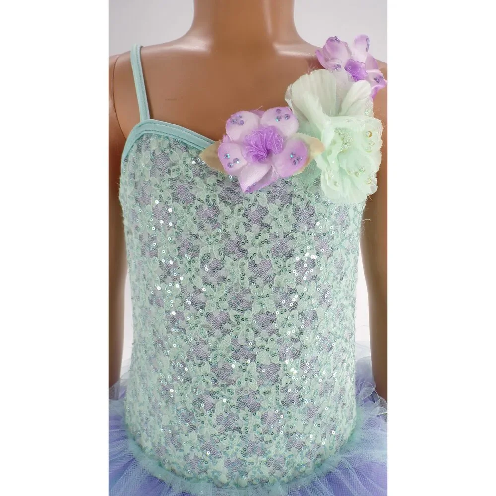 Pre-Owned Dance Costume Curtain Call E1604 Small Child Lavender Ballet